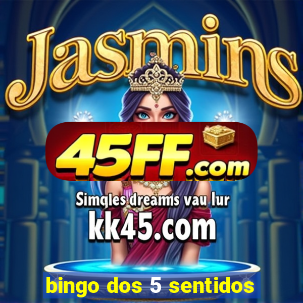 bingo dos 5 sentidos